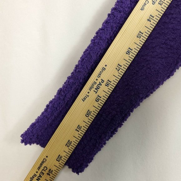 Seven 7 Womens Popcorn Chenille Sweater Size L Purple Long Sleeve Crew Neck New - Picture 11 of 11
